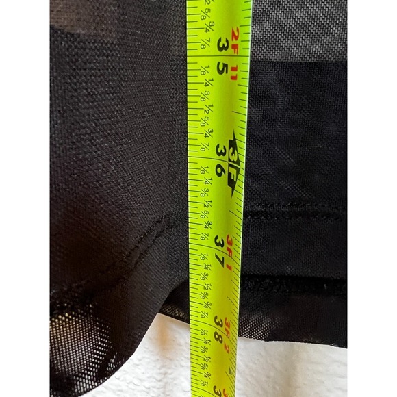 Philosophy Dresses Black Mesh Sheer Sheath Midi Dress Size Large - Picture 6 of 8